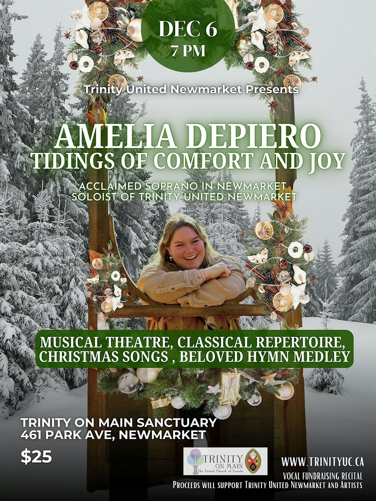 AMELIA DEPIERO  Tidings of Comfort and Joy - Vocal Fundraising Recital