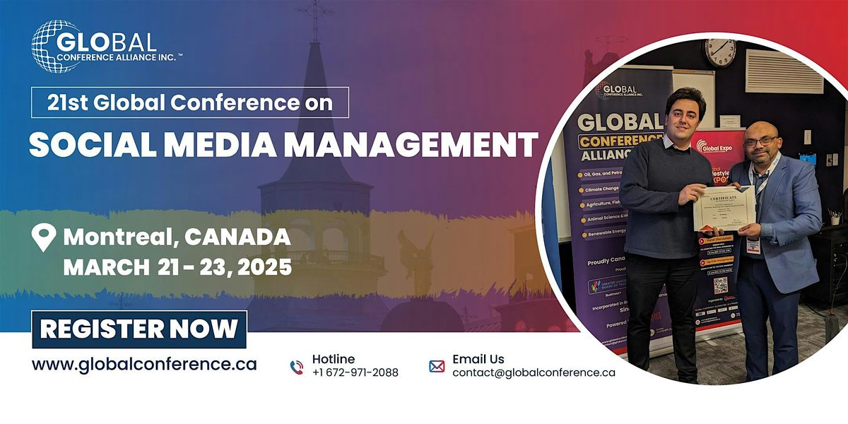 21st Global Conference on Social Media Management (GCSMM)