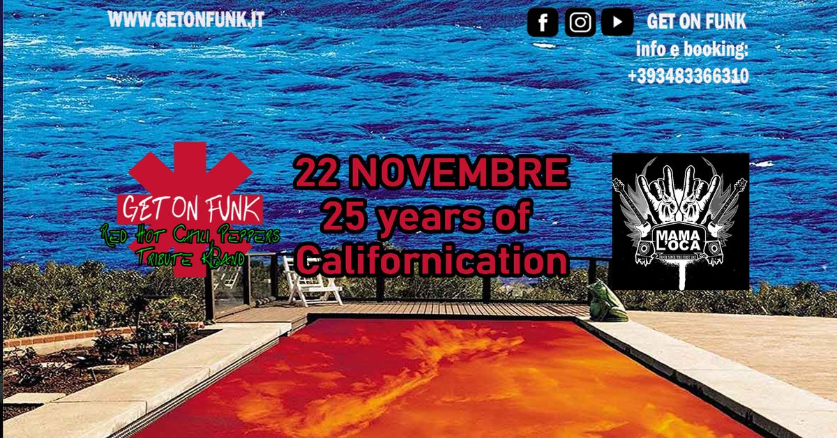 Get On Funk RHCP Tribute Live @Mamaloca (VI) 25th year of Californication