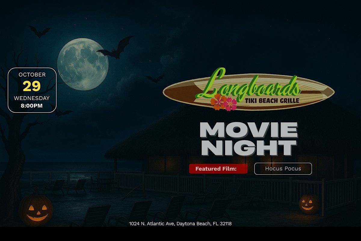 Oceanfront Tiki Movie Night!