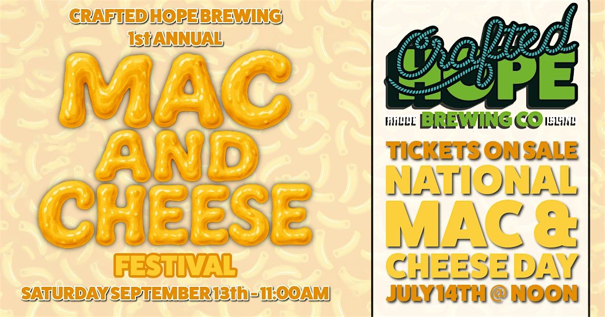 Crafted Hope Brewing: 1st Annual Mac & Cheese Festival