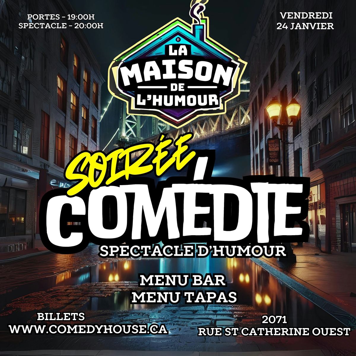 Une Soir\u00e9e de stand-up hilarante au Comedy House