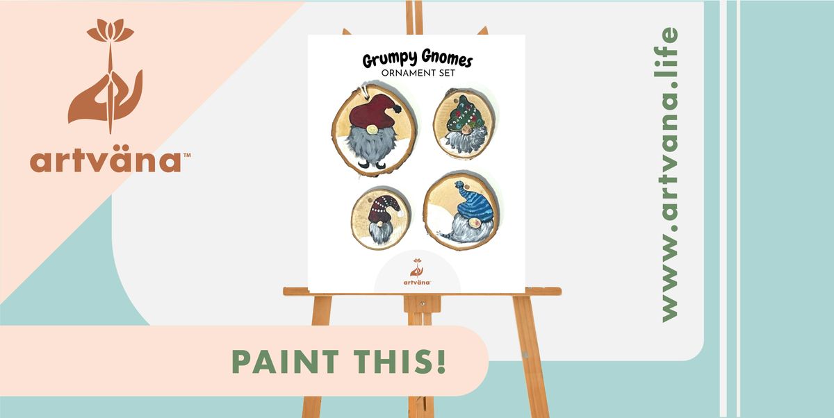 Holiday Paint & Sip class at Bertoglios Pizza in Yelm by Artvana December