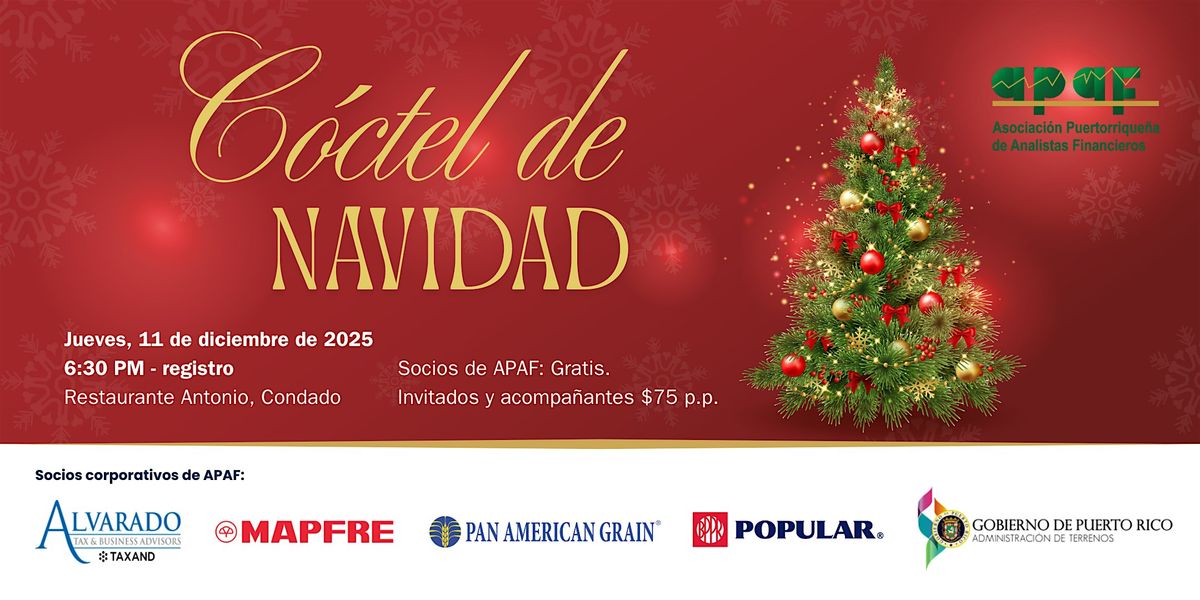 C\u00f3ctel de Navidad de APAF