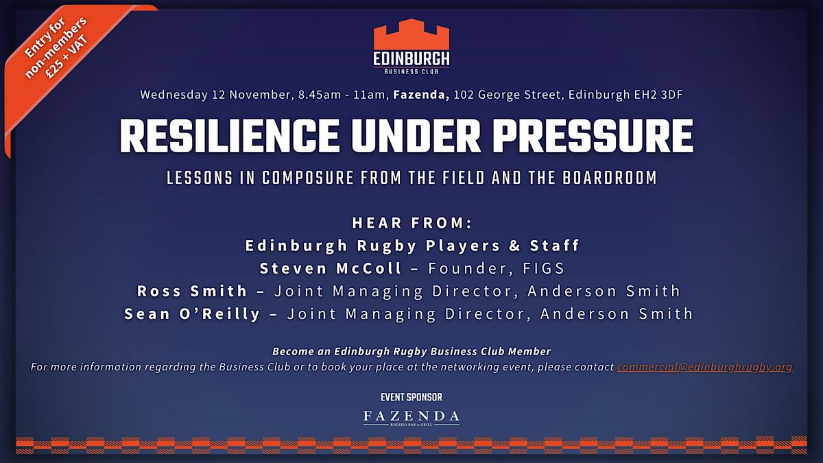 Resilience Under Pressure \u2013 Composure on the Field and the Boardroom