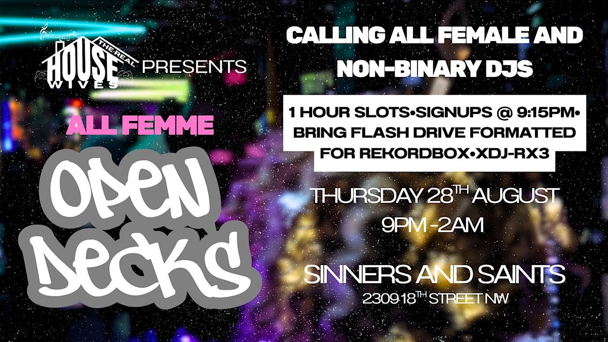 All Femme Open Decks