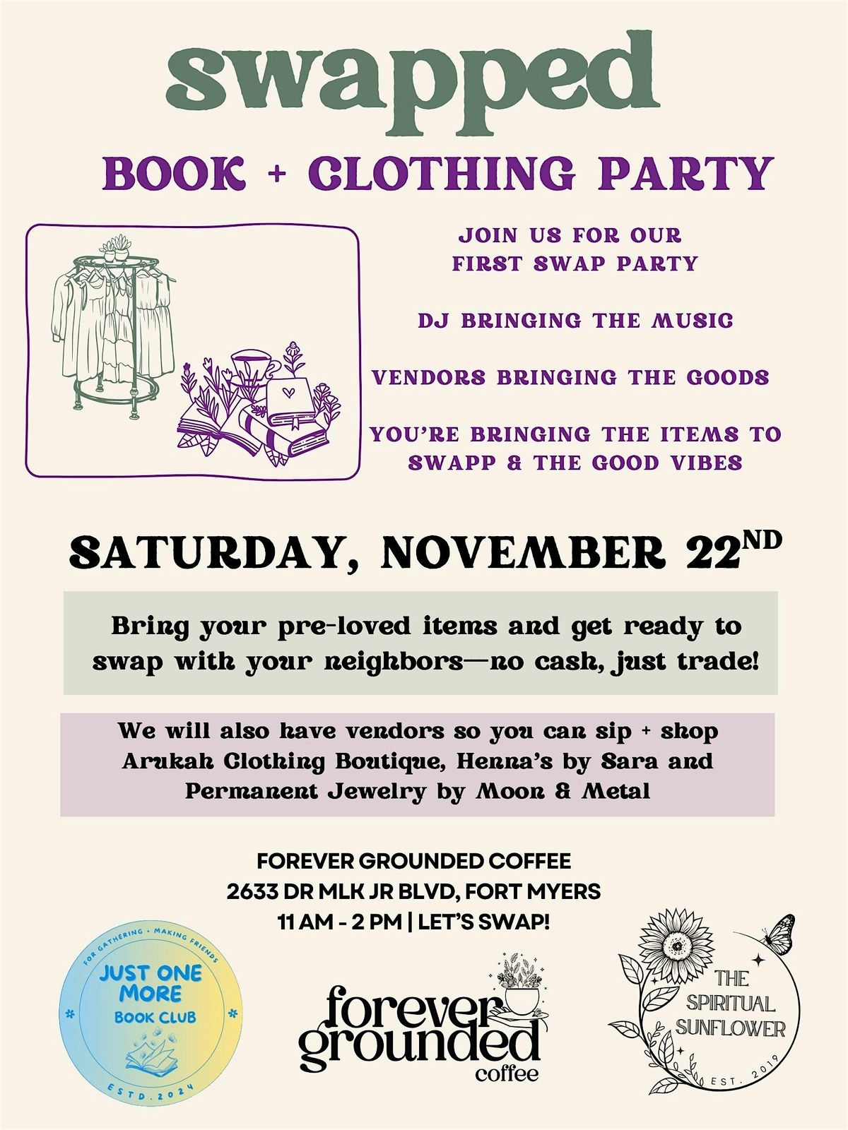 Book  & Clothing Swap Party