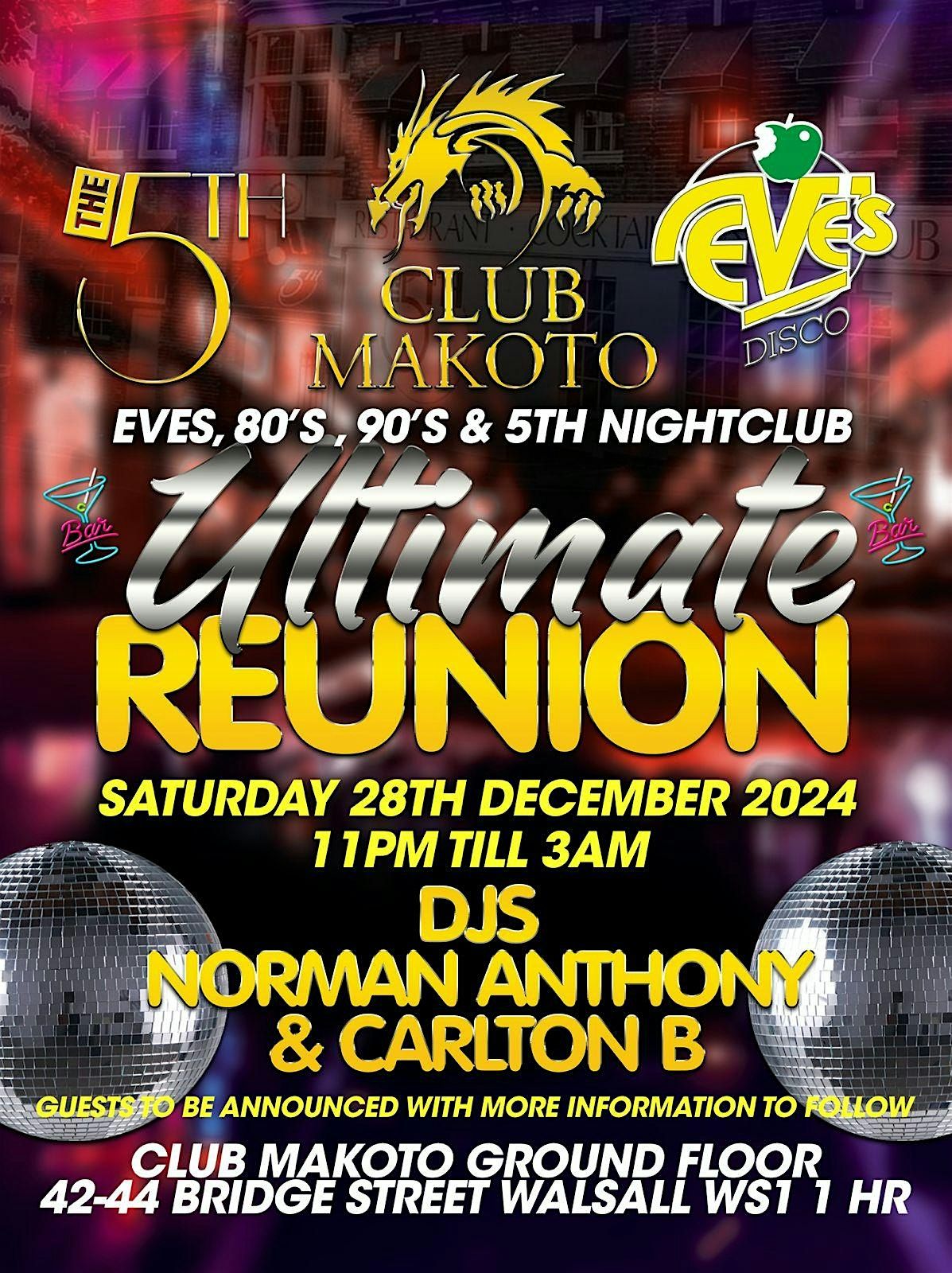 EVES  80's 90's - 5th nightclub Reunion