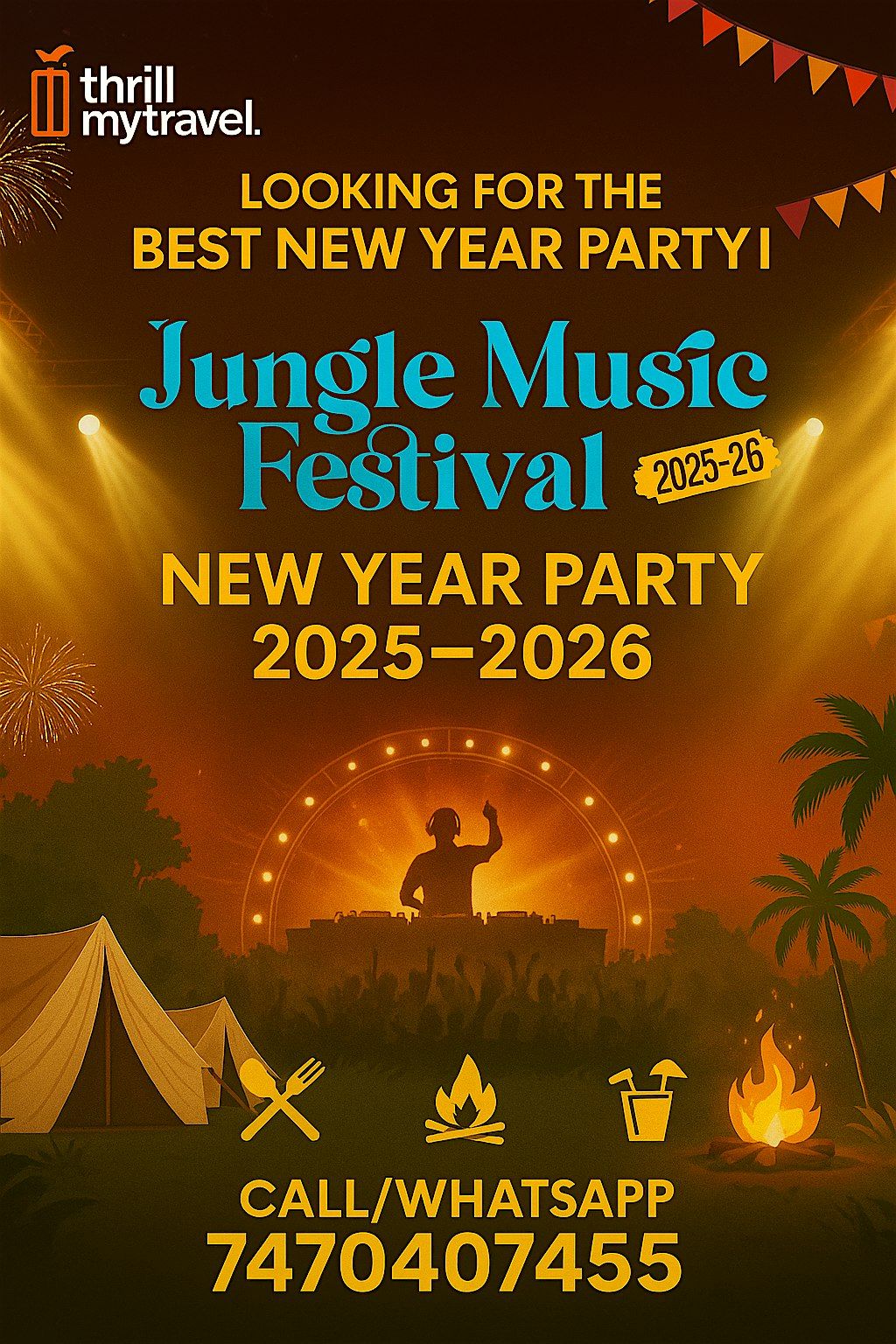 JMF - Jungle Music Fest 2025-26  - New Year Party In Udaipur To Chittorgarh