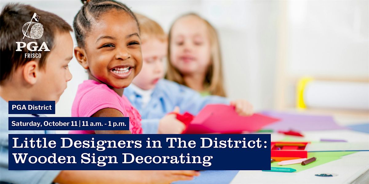 Little Designers in The District: Wooden Sign Decorating