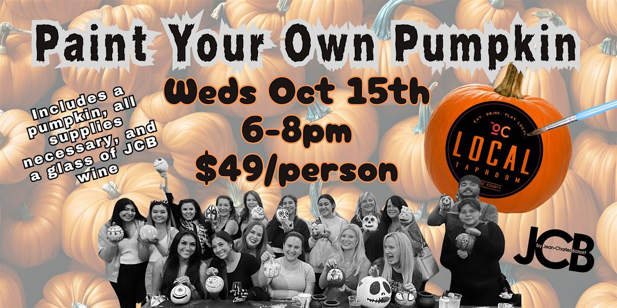 PYOP: Paint Your Own Pumpkin @ OC Local Taproom in Laguna Niguel