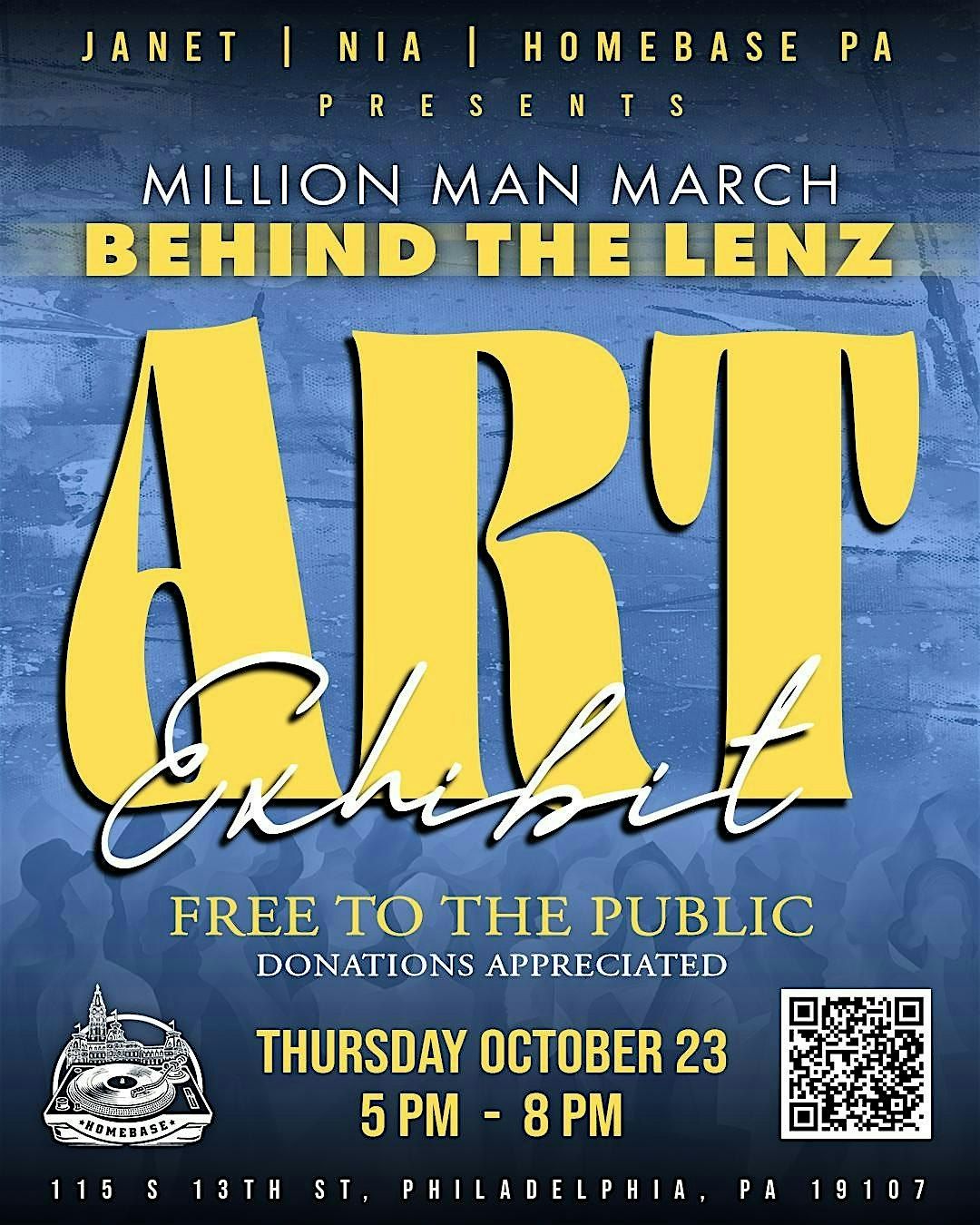 Million Man March Behind The Lenz Art Exhibit