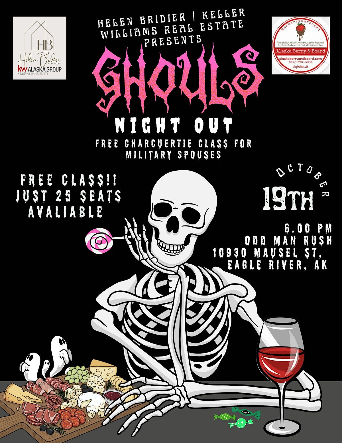 GHOULS NIGHT OUT: MILITARY SPOUSE FREE CHARCUTERIE CLASS