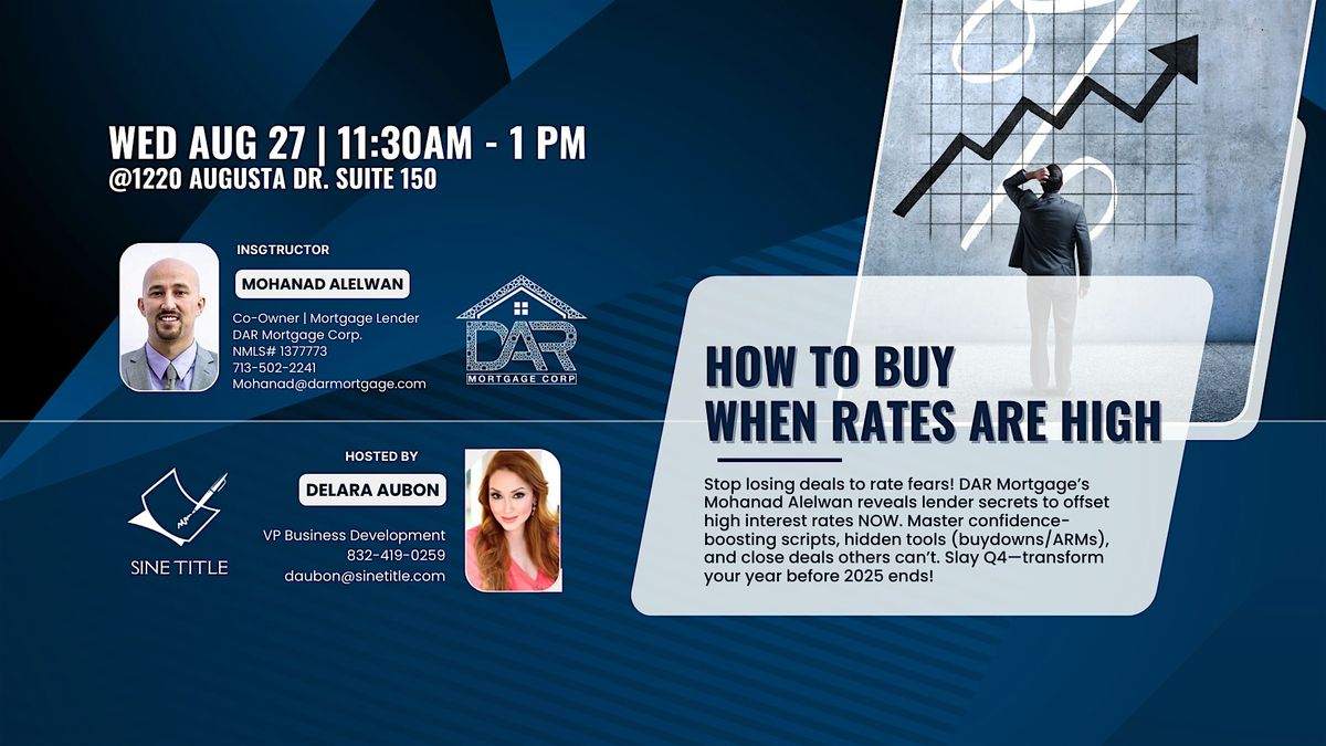 How to Buy When Rates are High!