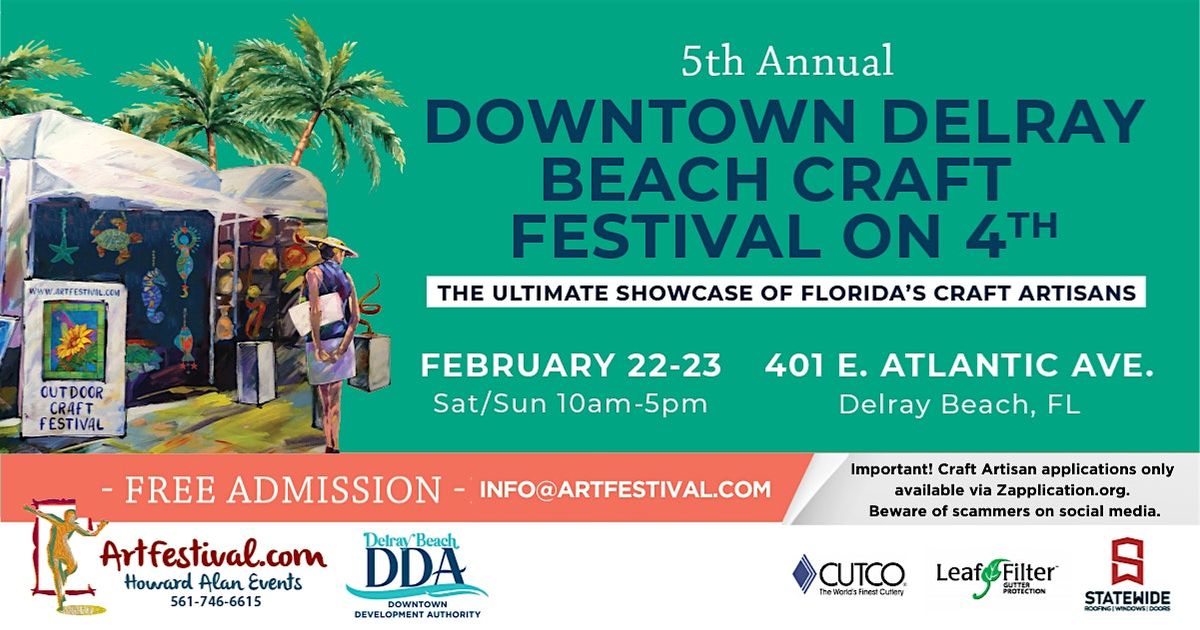 5th Annual Downtown Delray Beach Craft Festival