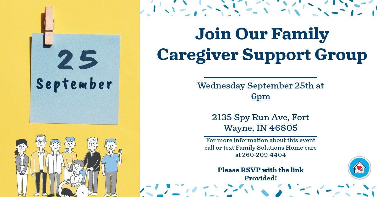 New Support Group for Family Caregivers