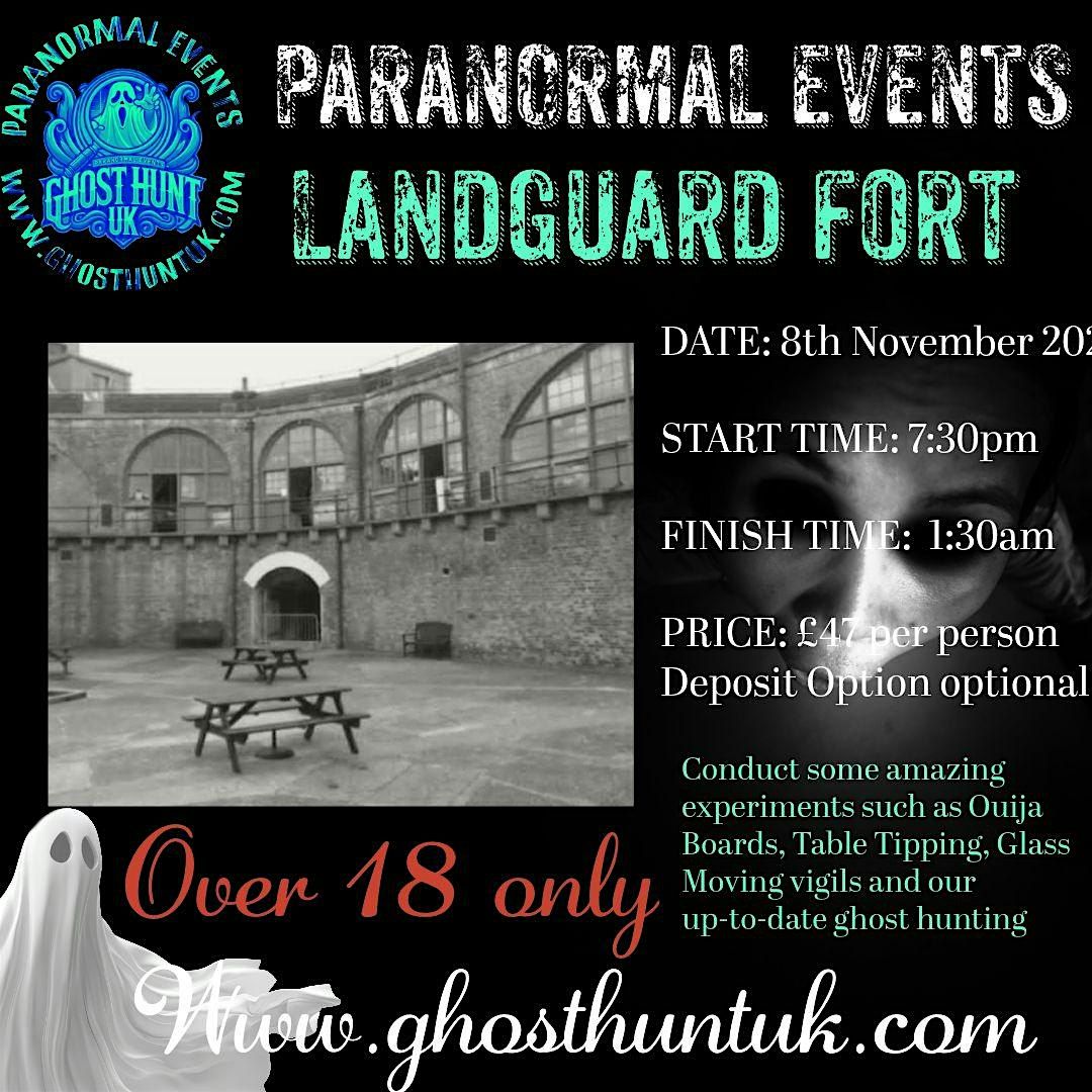 Paranormal event at Landguard Fort Felixstowe