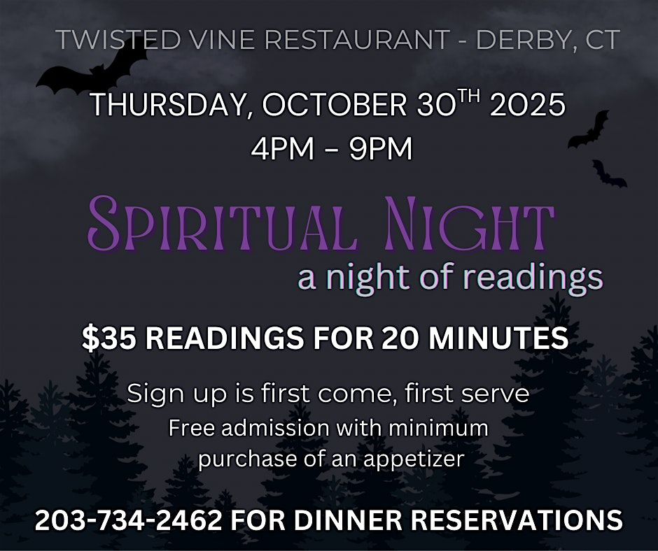 Halloween Eve Spiritual Night - A Night of Readings