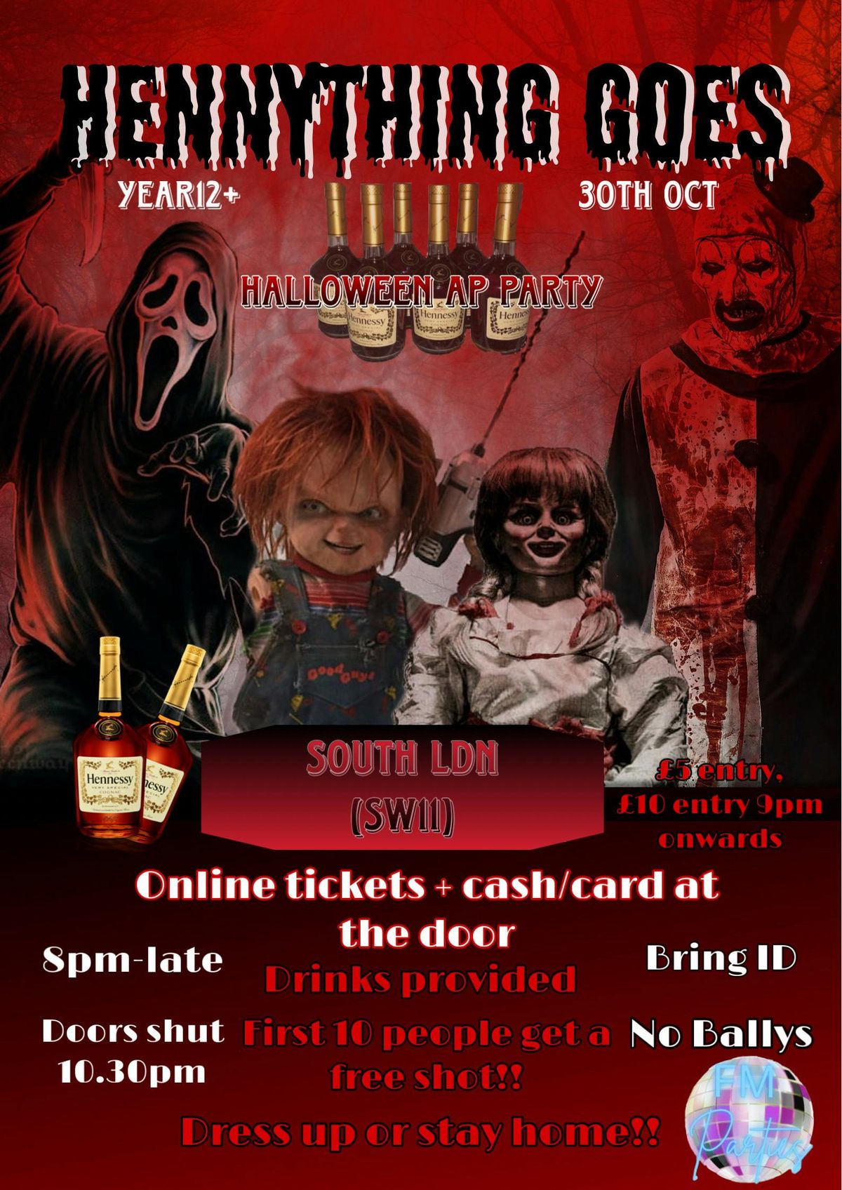 HENNYTHING GOES - halloween party
