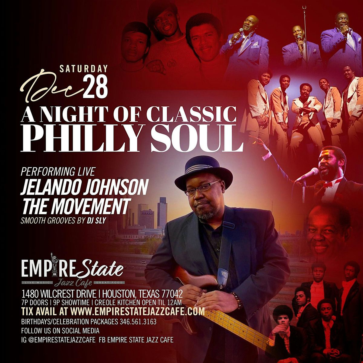 12\/28 - A Night of Classic Philly Soul Jelando Johnson & The Movement