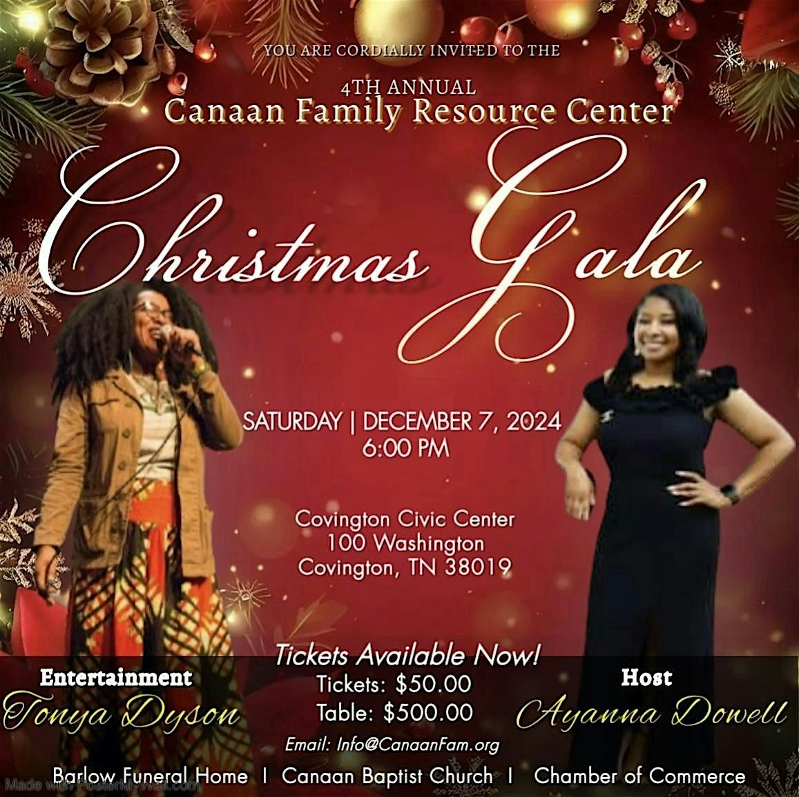 Canaan Family Resource Center Christmas Gala