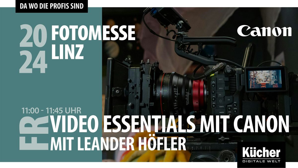 Video Essentials mit Canon - Der perfekte Start in die Video-Welt!