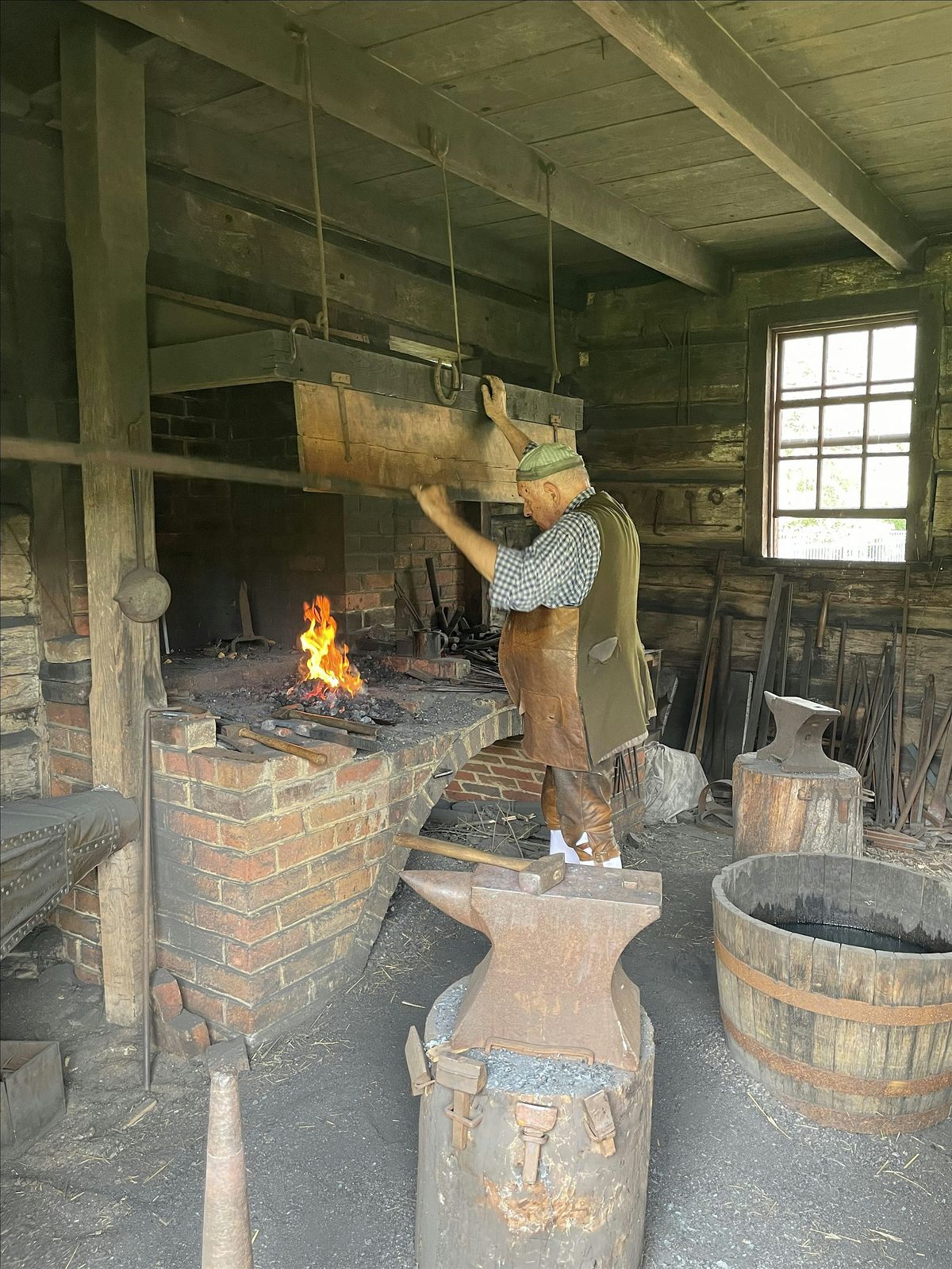 Blacksmith Demonstration in the Historical Park