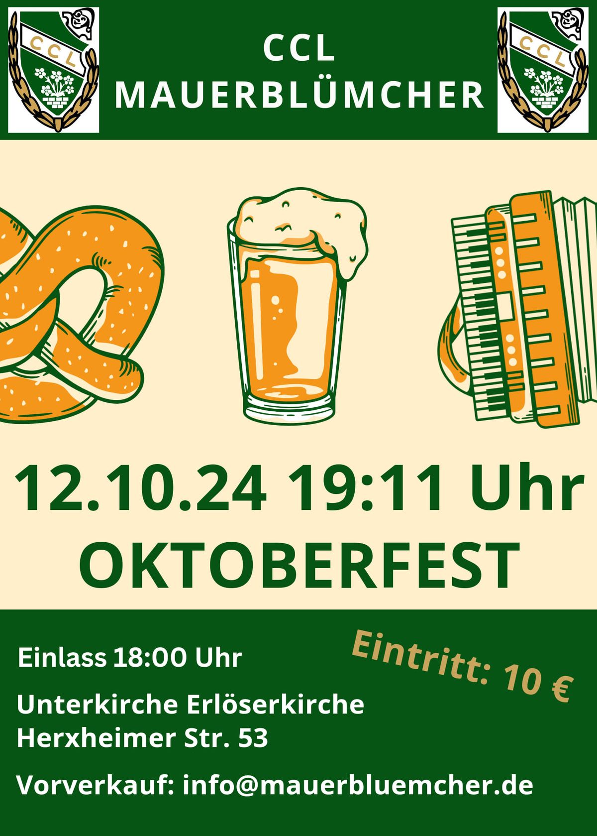 Oktoberfest bei den Mauerbl\u00fcmcher 