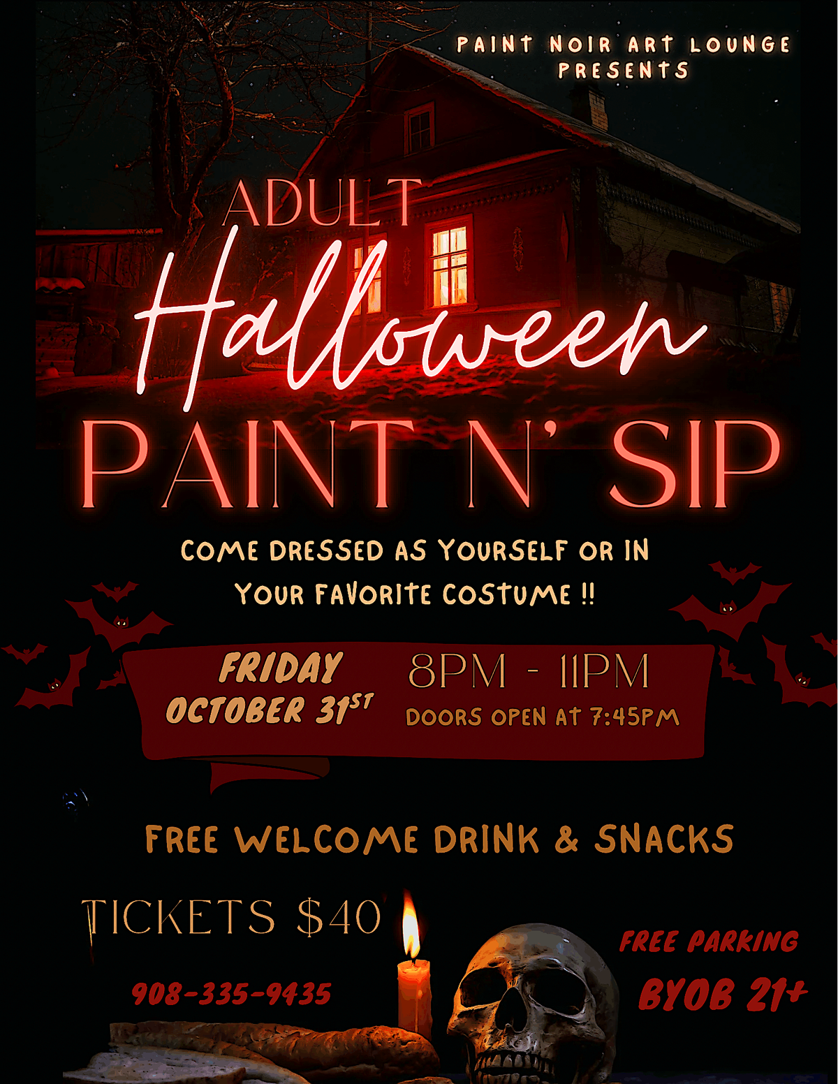 Adult Halloween Paint & Sip