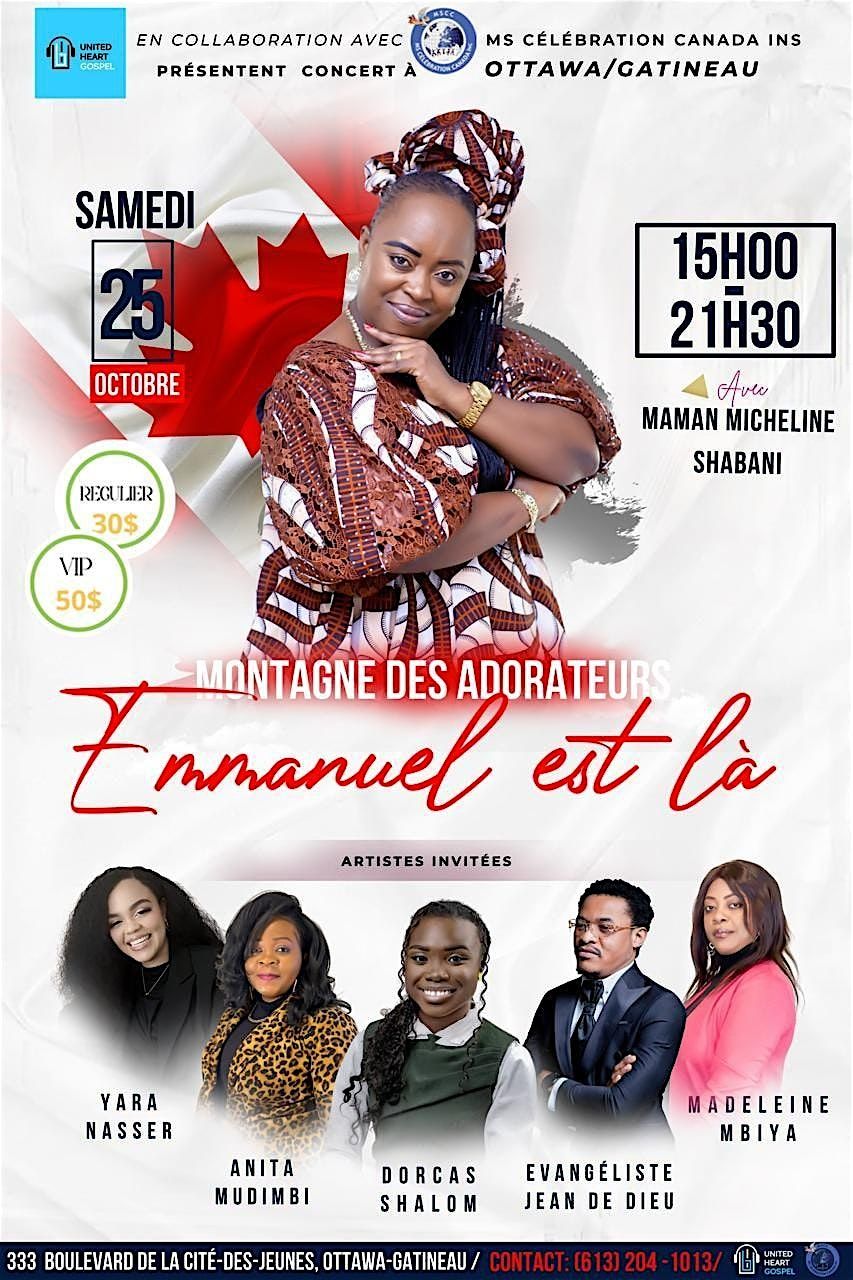 Montagne des adorateurs: \u00ab\u00a0Emmanuel est L\u00e0\u00a0\u00bb avec Maman Micheline Shabani