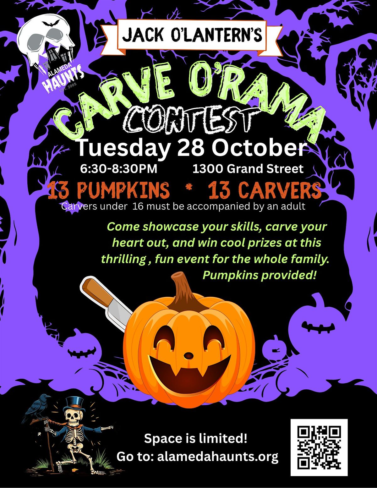 Jack O'Lantern's Carve O'Rama Contest