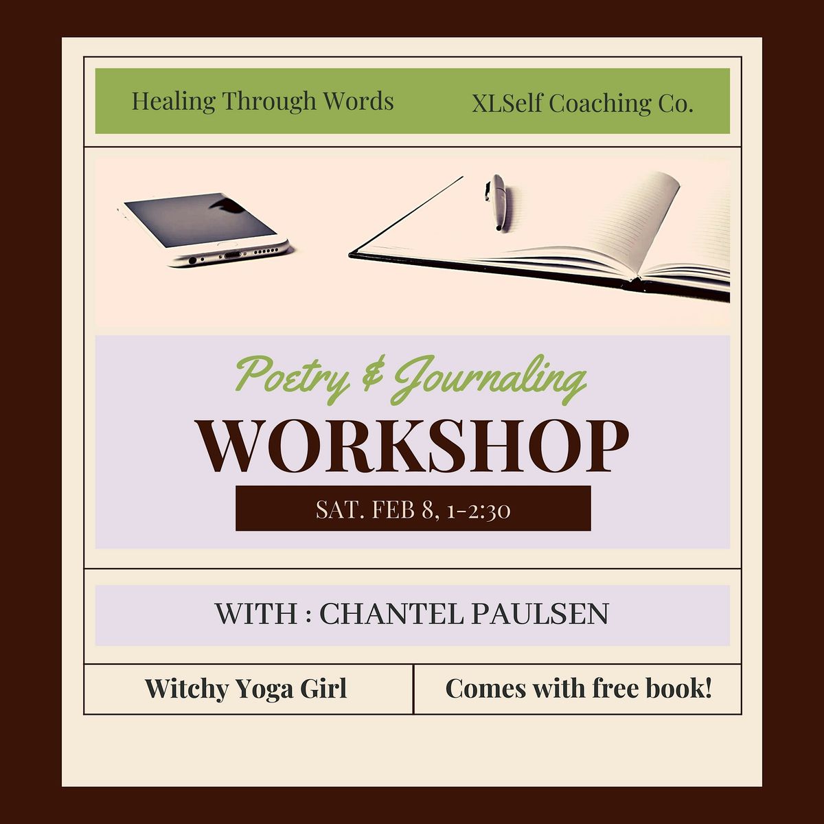 Poetry and Journaling Workshop: Healing Through Words