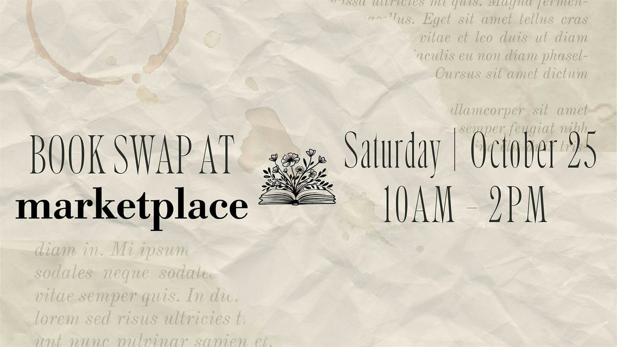 Book Swap and Pop-up at Marketplace