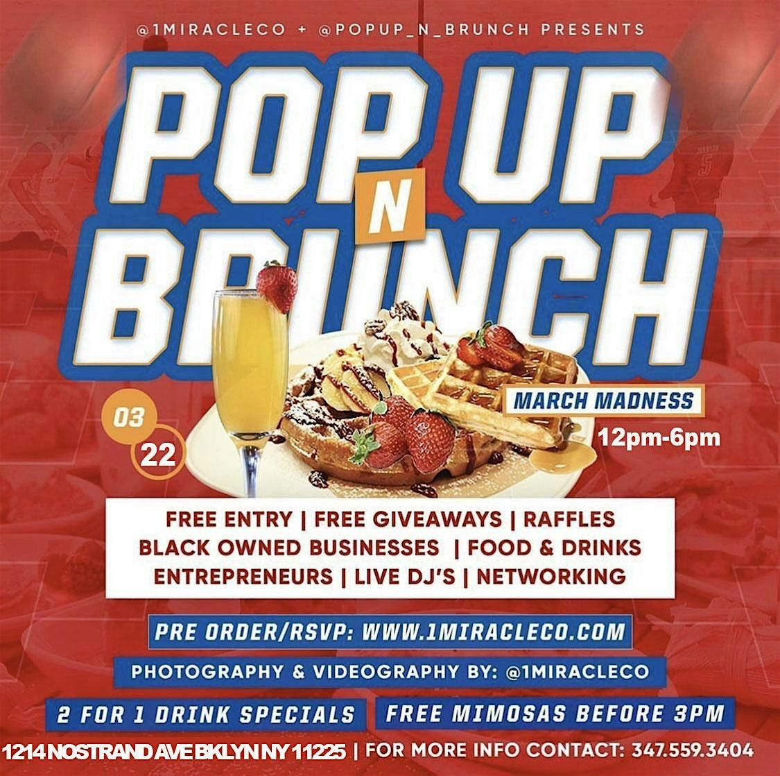 Pop Up N Brunch!!