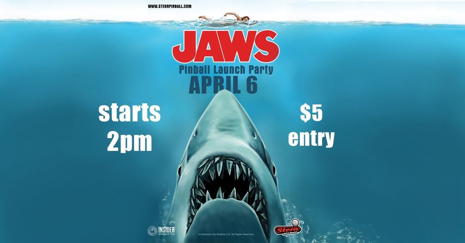 Jaws Pinball Launch Party