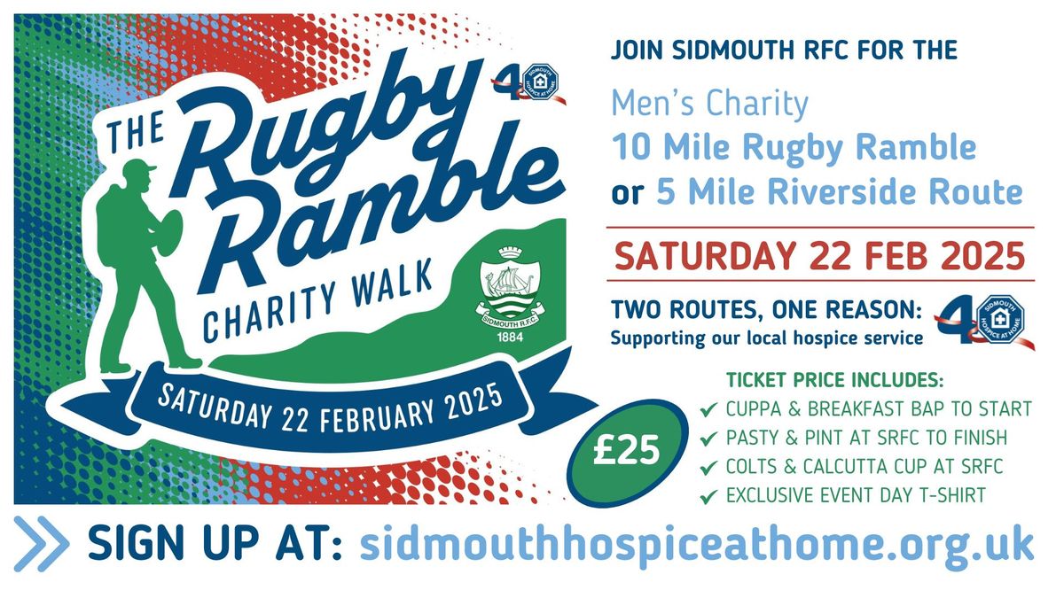 Sidmouth RFC Men's Rugby Ramble Charity Walks, 2025