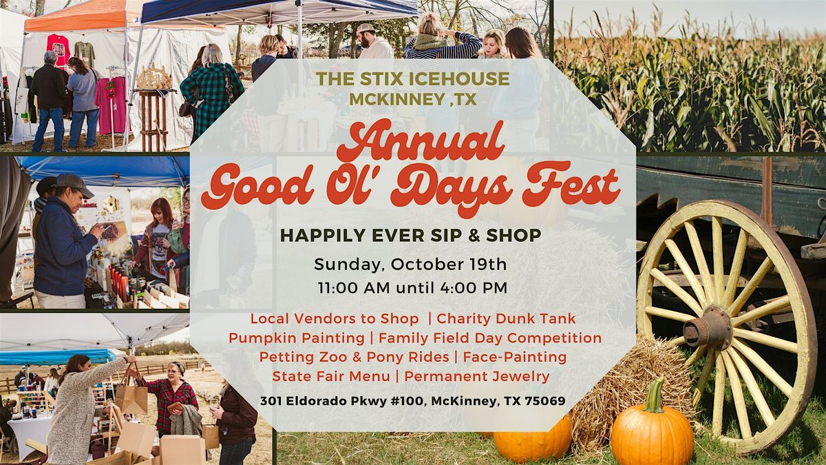 Annual Mckinney Stix Icehouse Good Ol' Days Fest