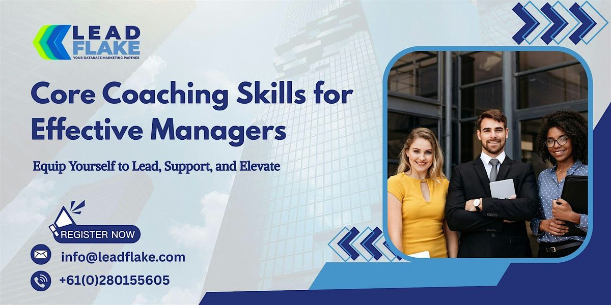 Coaching Skills to Unlock Team Potential Workshop in Dunedin