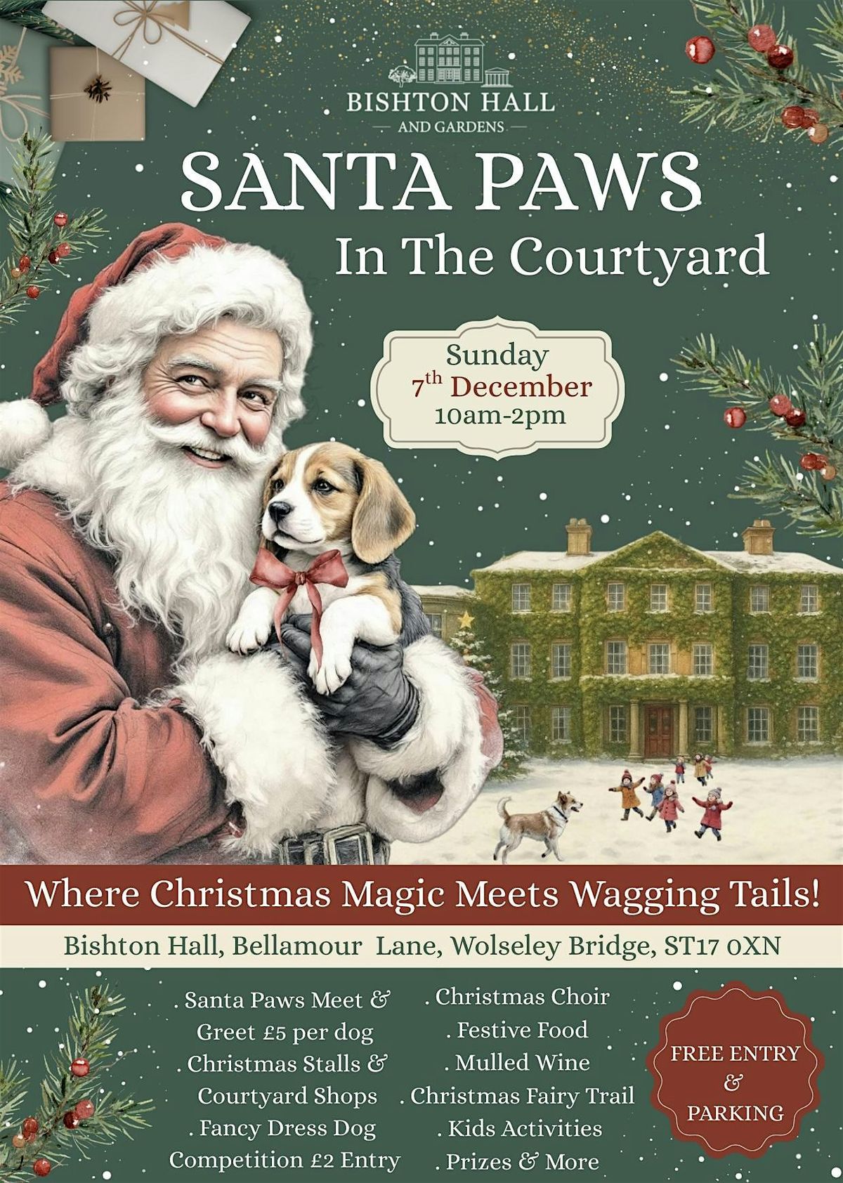 Meet Santa Paws In The Courtyard