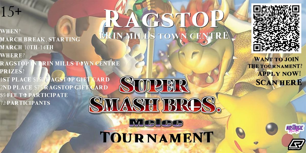 Super Smash Bros. Melee Tournament at Ragstop in Erin Mills Town Centre