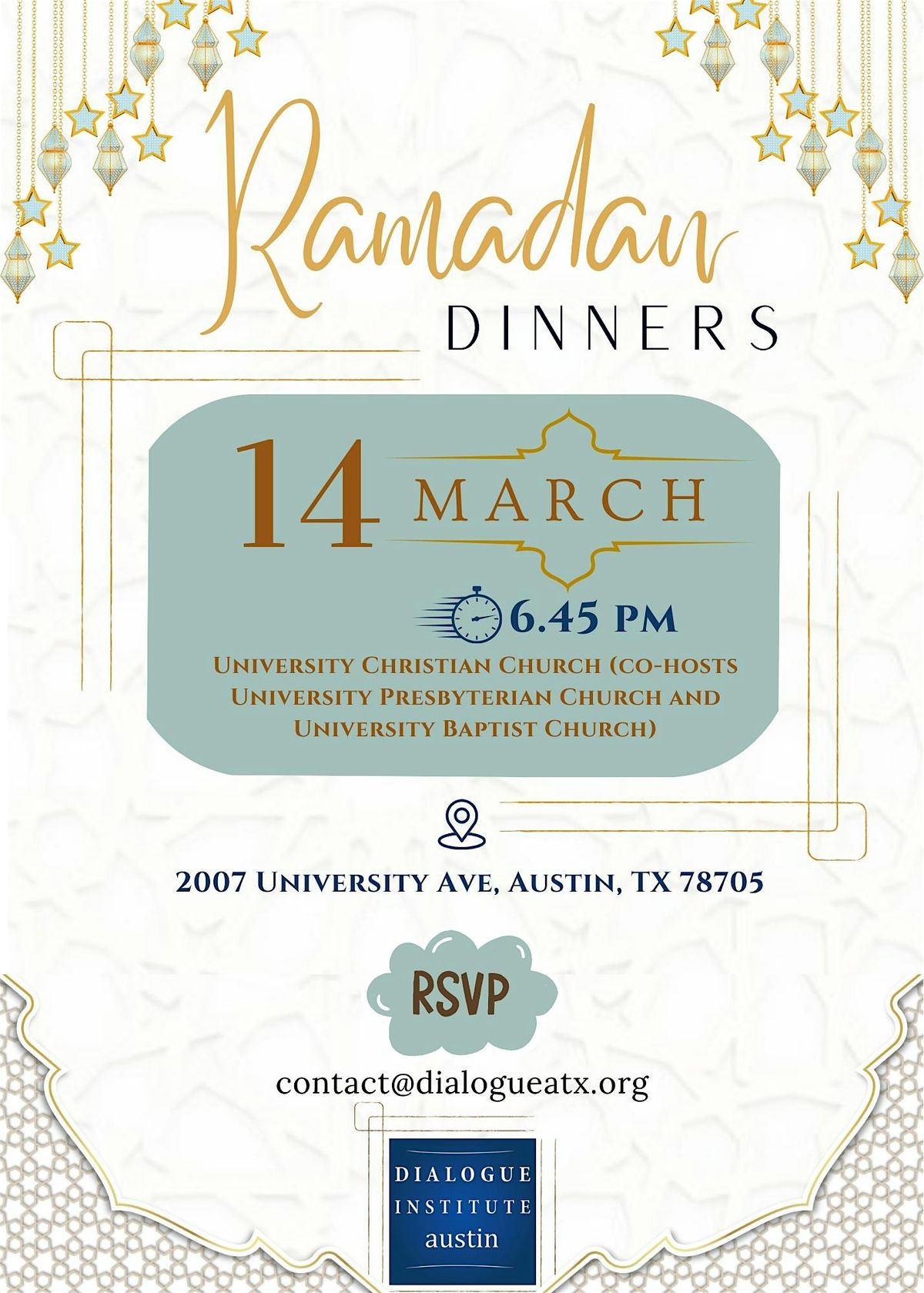 Ramadan Iftar Dinner @University Christian Church