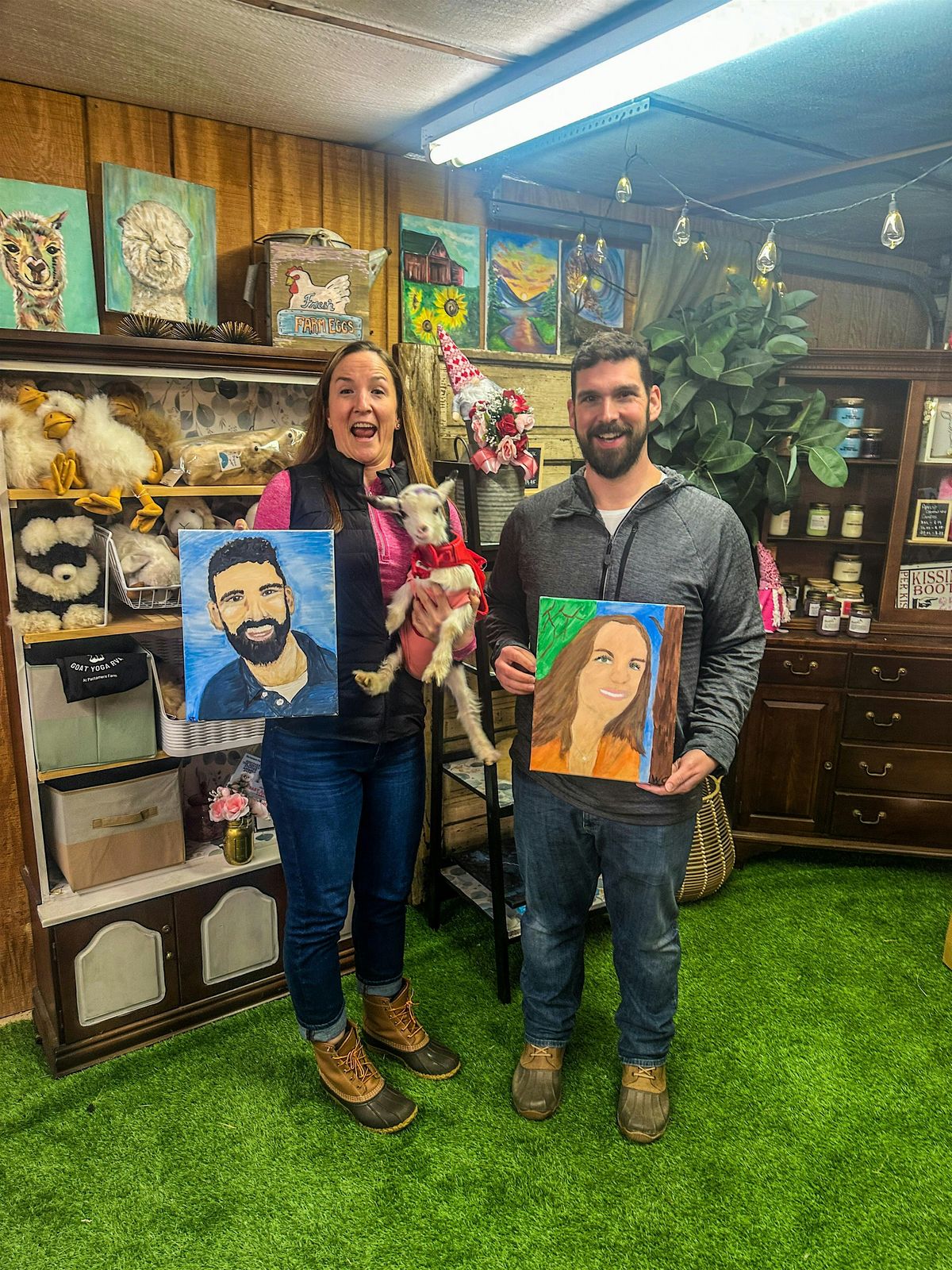 Paint Your Partner with Goats