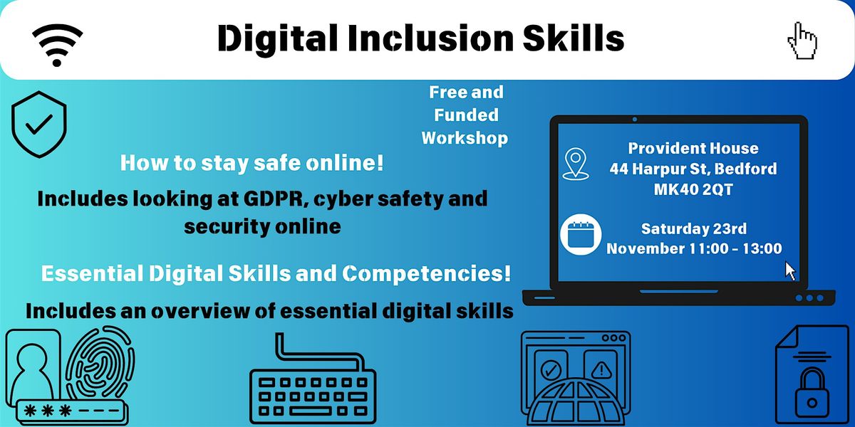 Free and Funded workshop -  Digital Inclusion Skills