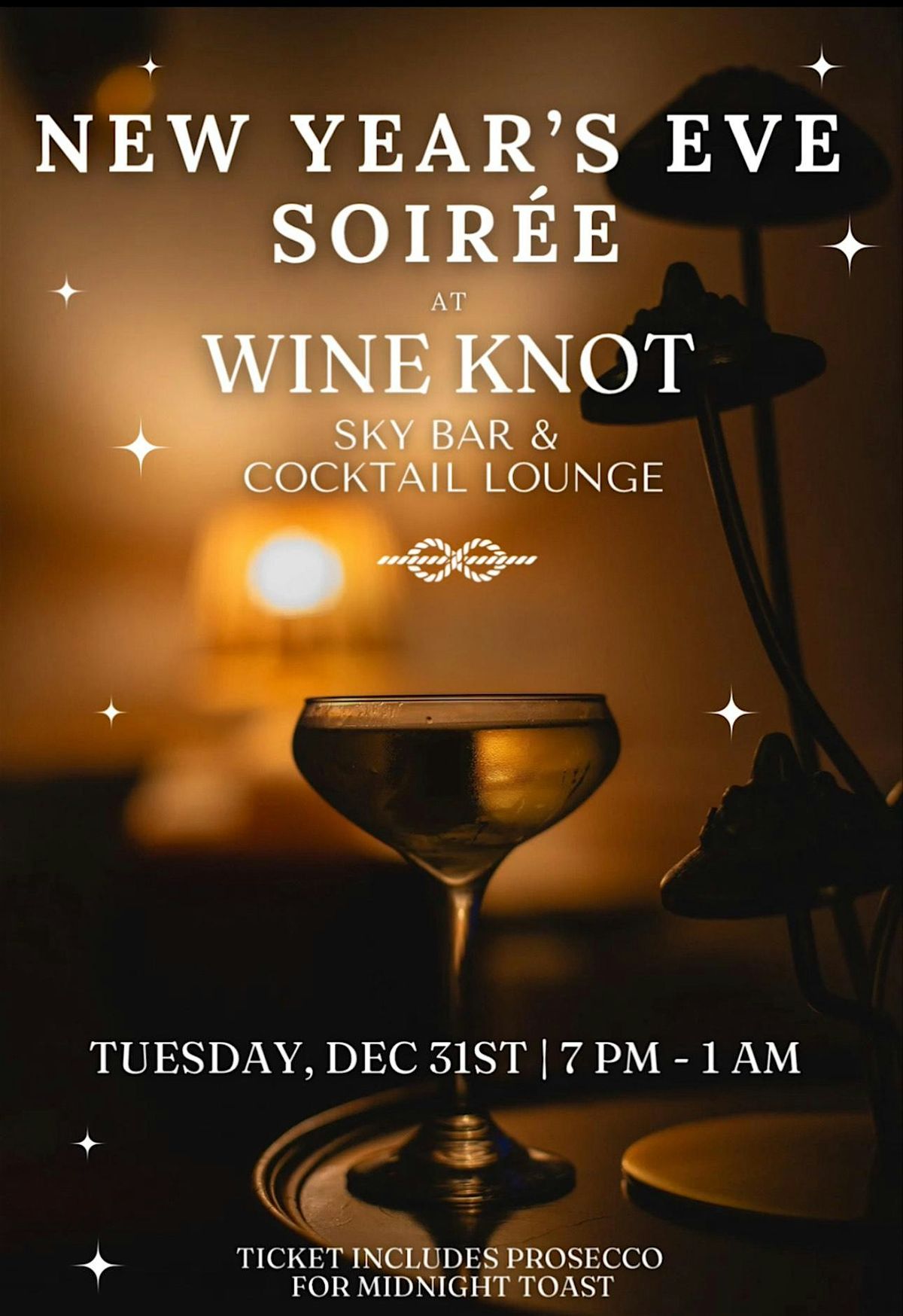 New Year's Eve Soiree at Wine Knot Sky Bar