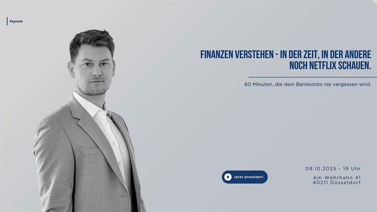 Finanzen verstehen - in der Zeit, in der andere noch Netflix schauen.