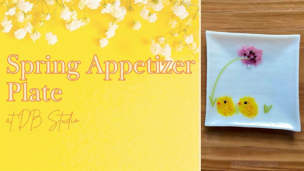 Spring Appetizer Plate | db Studio Fused Glass