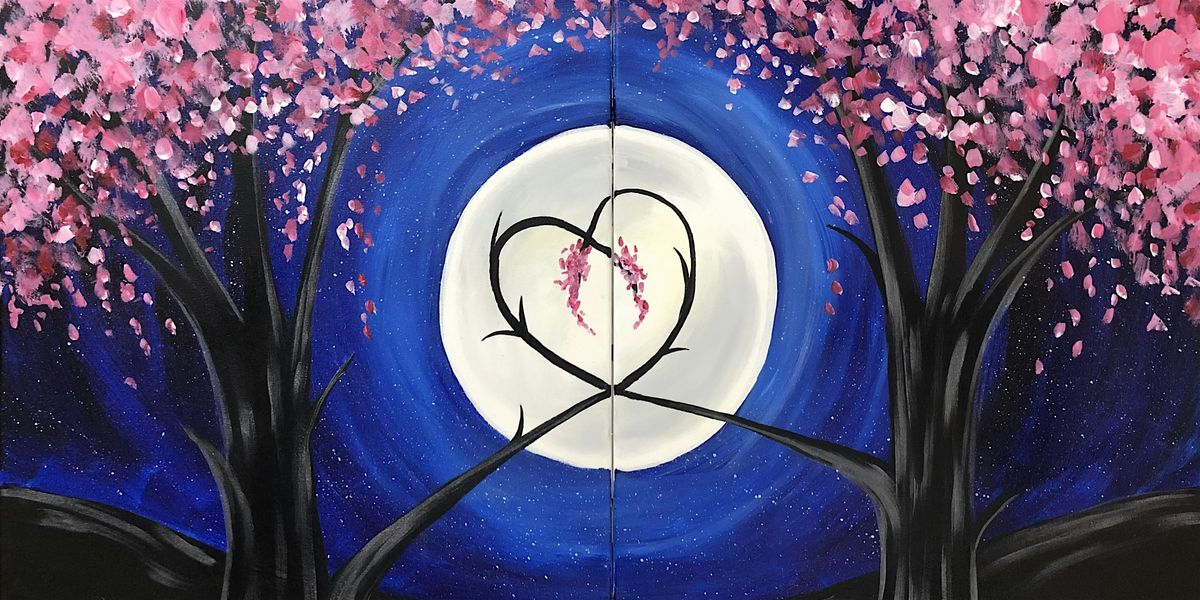 Blossoming Moonlight Love (Date Night) - Paint and Sip by Classpop!\u2122