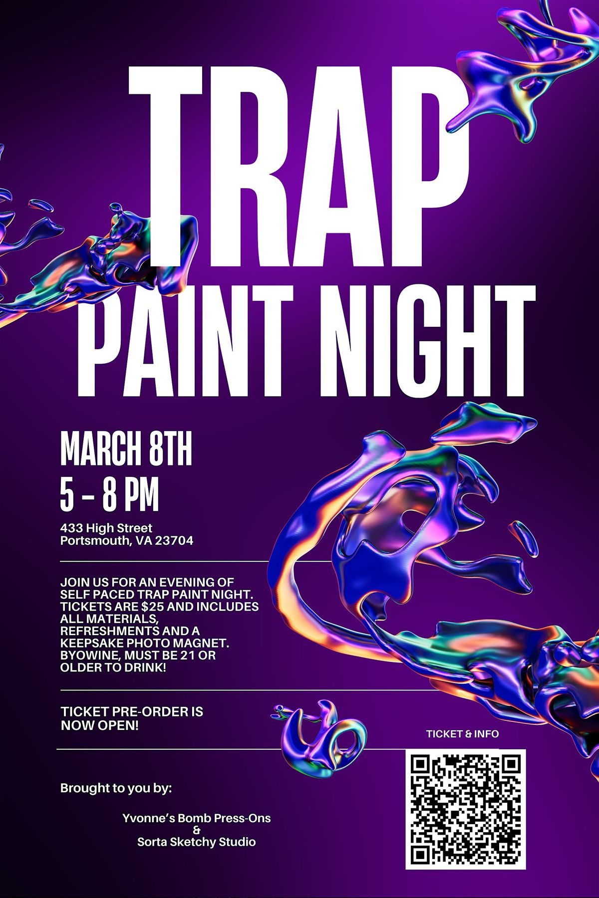 Trap & Paint (Paint & Sip)