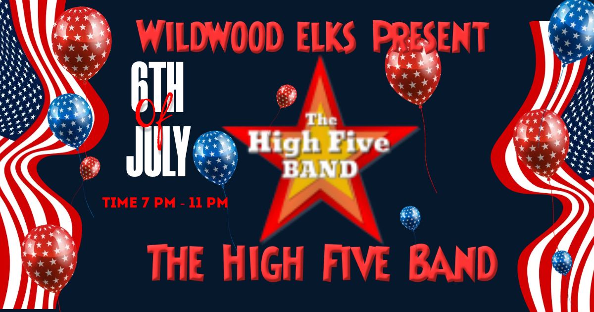 High Five at North Wildwood Elks 6th of July. 