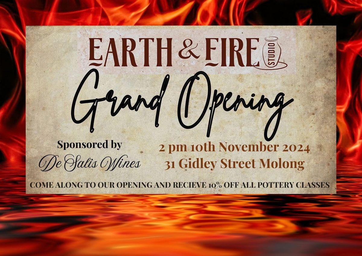 Official Opening of Earth and Fire Studio